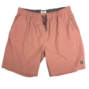 Linksoul Hybrid Shorts Mens XXL Mauve Pink Elastic Waist Drawstring Boardshorts